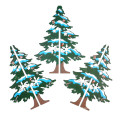 FQ marca atacado de madeira yiwu mesa de árvore de natal decoração